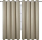 LEMOMO Beige Thermal Blackout Curtains/52 x 72 Inch/Set of 2 Panels Room - Image 2