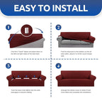 KEKUOU Stretch Single Sofa Slipcover 1 Piece Couch Sofa Cover Furniture - Image 6