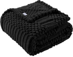 50x70 Inch Black Throw Blanket by Unknown