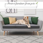 Newwiee Set of 4 Stretch Patio Cushion Covers Sofa Couch Seat Chair Slipcovers - Image 6
