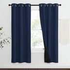 NICETOWN 100% Blackout Curtain Set, Thermal Insulated & Energy Efficiency by NICETOWN