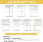 OWENIE Blush Pink Valances for Windows 1 Pcs 24 Inch Length, Light Filtering - Image 3