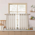 Nanspring 30 Inch Long Beige Curtains by Nanspring