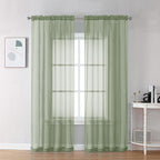 OVZME Bedroom Curtains 2 Panel Sets 84" Inch Length by OVZME