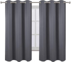 LEMOMO Grey Thermal Blackout Curtains/42 x 63 Inch/Set of 2 Panels Room - Image 2