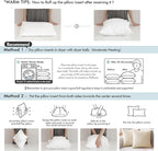 MIULEE 26x26 Inches Pillow Inserts Pack of 2, Decorative Throw Pillow Inserts - Image 2