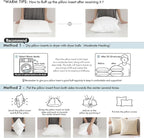 MIULEE Set of 2 Throw Pillow Inserts 18x18 Inches, Non-Woven Decorative Pillow - Image 2