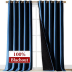 NICETOWN 100% Blackout Blinds, Laundry Room Decor Window Treatment Curtains - Image 2