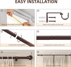 SMODBRODRE Curtain Rods for Window 48 to 84-93 - Image 4