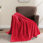BEDELITE Fleece Blanket Red Throw Blanket - Image 8
