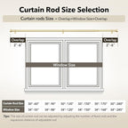 IFELS 2 Pack Heavy Duty Curtain Rods - Image 5