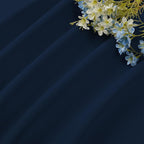 CUCRAF Navy Blue Blackout Curtains Customize, Rod Pocket Room Darkening Curtain - Image 7