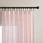 Joydeco Sheer Curtains 108 Inches Long, Window Curtains Privacy Assured - Image 2
