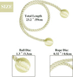 Curtain Tiebacks Outdoor Elegant Decorative Tie Backs Modern Rope Tiebacks - Image 2