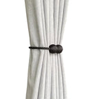 MELALUXE 2 Pack Magnetic Curtain Tiebacks, Decorative Curtain Holdbacks - Image 2