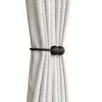Melaluxe 4 Pack Magnetic Curtain Tiebacks, Decorative Curtain Holdbacks - Image 2