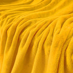 JIAHANNHA Mustard Yellow Throw Blanket Fleece Blanket 50"x60", Super Soft Cozy - Image 4