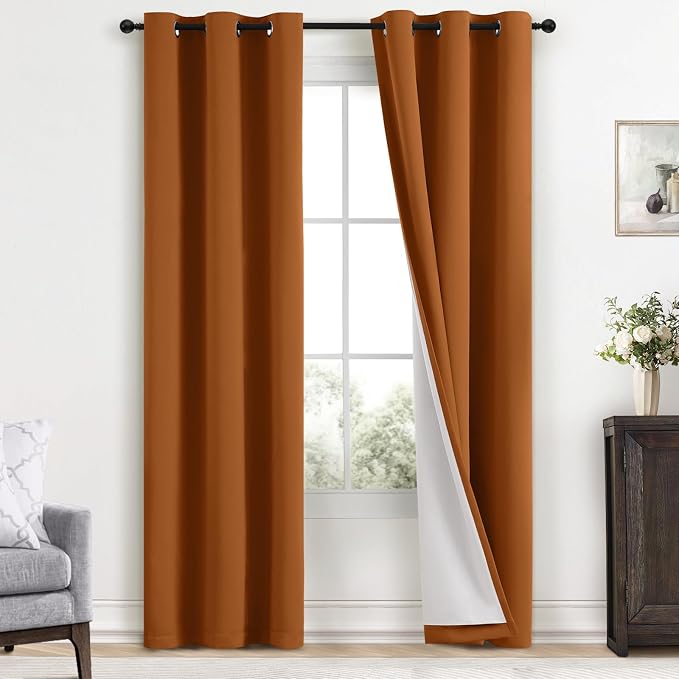 Yakamok Room Darkening 100% Blackout Curtains Grommet Window Treatments by Yakamok