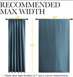 NICETOWN 2 Panels Blackout Curtains, Rod Pocket Window Curtains Room Darkning - Image 6