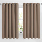 NICETOWN Blackout Bedroom Curtains 66 inches Long, Grommet Room Darkening by NICETOWN