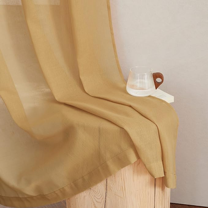 NICETOWN Desert Yellow Curtains - Image 8