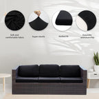 8Pcs Stretch Patio Cushion Covers, Outdoor Couch Covers Replacement, Outdoor - Image 3