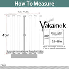 Yakamok Light Gray Blackout Curtains Light Blocking Thermal Insulated Window - Image 7