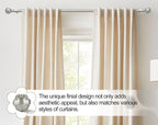 KAMANINA 1 Inch Curtain Rod Telescoping Single Drapery Rod 36 to 72 Inches - Image 3