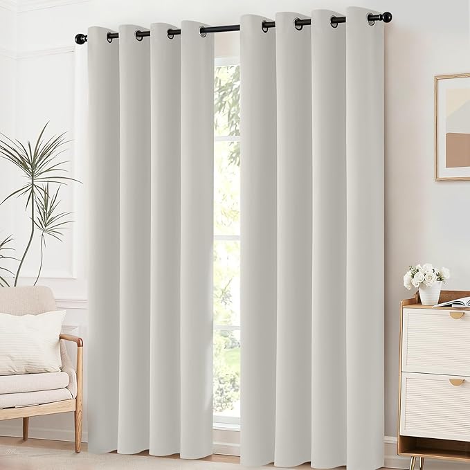 Yakamok Blackout Curtains Room Darkening Thermal Insulated Grommet top Window - Image 2