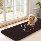 OLANLY Dog Door Mat for Muddy Paws 47x17, Paw Print Design, Absorbs Moisture by OLANLY