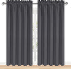 DWCN Bedroom Blackout Curtains 70 x 84 Inches Length 2 Panels Set, Solid - Image 9