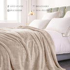 Exclusivo Mezcla Plush Fuzzy Fleece Bed Blanket Twin Size, Super Soft, Fluffy - Image 4