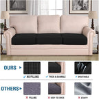H.VERSAILTEX Super Stretch Individual Seat Cushion Covers Sofa Couch Slipcover - Image 2
