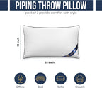 Utopia Bedding Throw Pillow Inserts, 12 x 20 Inches Decorative Indoor Pillows - Image 2