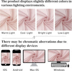 Lecloud Blush Pink Sheer Curtains 84 Inches Long 2 Panels Set, Light Filtering - Image 7