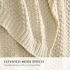 EVERGRACEHOME Chunky Chenille Knit Throw Blanket - Image 3