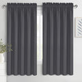 DWCN Bedroom Blackout Curtains 60 x 63 Inches Length 2 Panels Set, Solid by DWCN