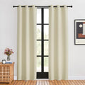NICETOWN Blackout Beige Curtains 80 inch Long by NICETOWN