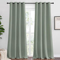 NICETOWN Greyish Green Blackout Curtains 120" Long by NICETOWN