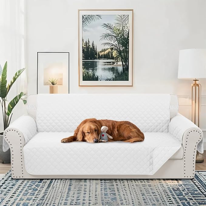 Reversible 4 Seater Sofa Cover 91 Inch Large Couch Cover Furniture - Image 2