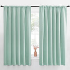 NICETOWN Blackout Curtains for Bedroom, Aqua Blue, 1 Pair, 70 by 63-inch by NICETOWN