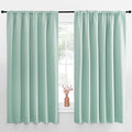 NICETOWN Blackout Curtains for Bedroom, Aqua Blue, 1 Pair, 62 by 63-inch by NICETOWN