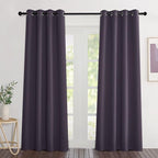 NICETOWN Greyish Purple Blackout Curtains 84 inch Length 2 Panels, Grommet by NICETOWN