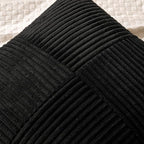 MIULEE Black Decorative Throw Pillow Covers 20x20 Inch - Image 2