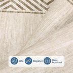 GarveeHome Bordered Bedroom Rugs 5x7 Ultra-Soft Indoor Carpet, Non-Slip Modern - Image 3