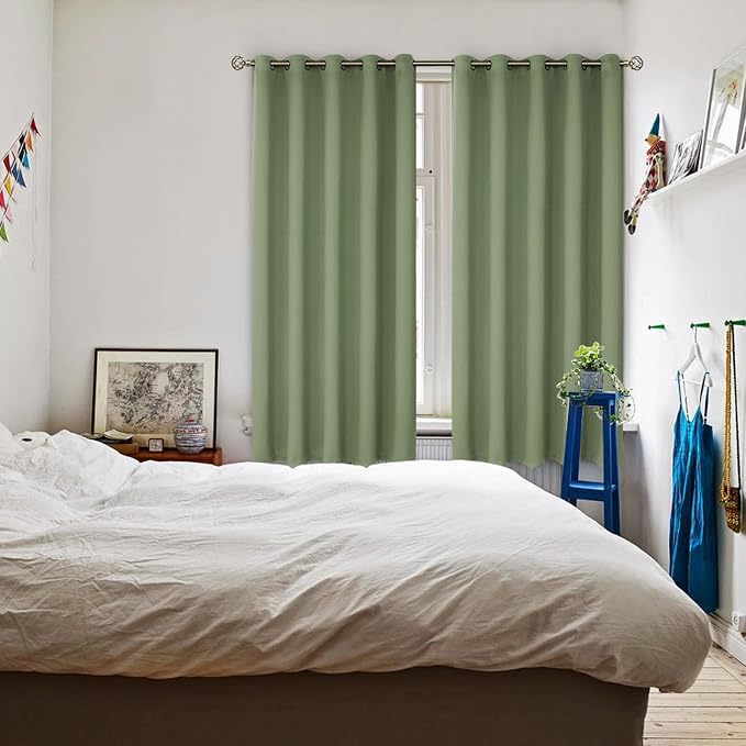 BGment Room Darkening Curtains 63 Inches Long - Image 2