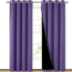 NICETOWN Lilac Purple Full Shade Curtain Panels, Pair of Energy Smart & Noise by NICETOWN