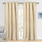 DWCN Blackout Curtains for Bedroom – Rod Pocket Thermal Insulated Noise by DWCN