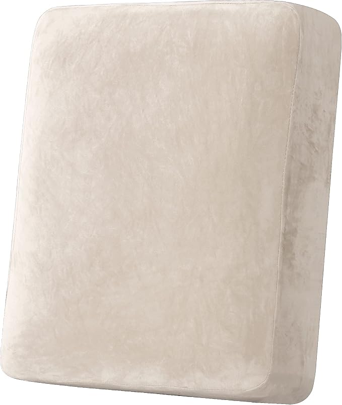 H.VERSAILTEX Velvet Stretch Couch Cushion Cover Plush Cushion Slipcover by HVERSAILTEX