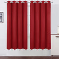 LEMOMO Red Blackout Curtains/52 x 72 Inch/Set of 2 Panels Room Darkening by Lemomo